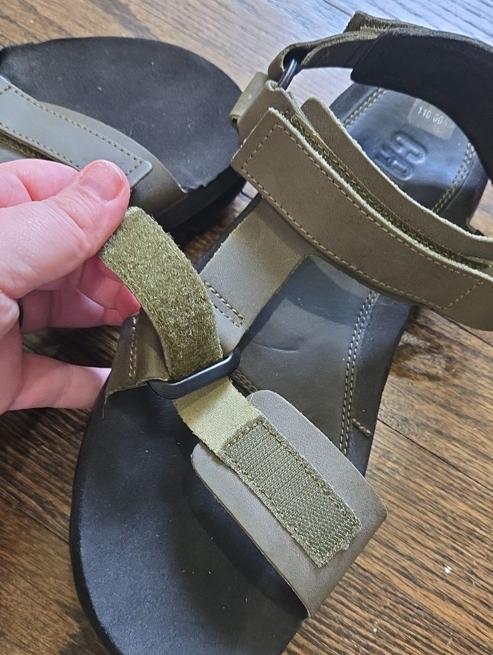 Camper Oruga Olive Green leather Sport Sandals Men EU 44 - Picture 8 of 14